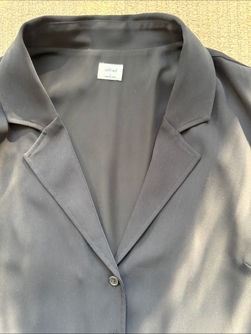 Wilfred Shirt Dress, L, Black - Picture 6 of 6